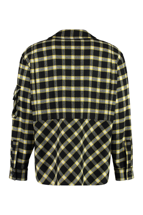 VERSACE Luxury Wool Blend Overshirt for Men - Black