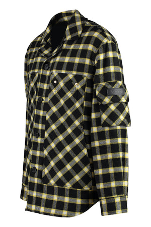 VERSACE Wool Blend Overshirt for Men