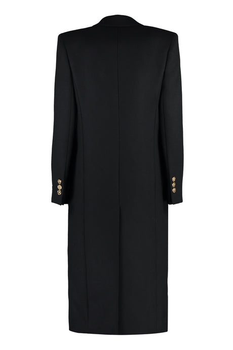 Áo khoác mix len đen cho phụ nữ - bộ sưu tập FW23