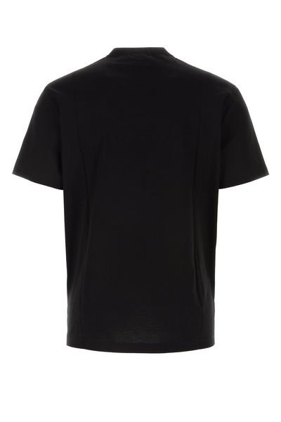 VERSACE Men's Embroidered Baroque Logo T-Shirt - Black