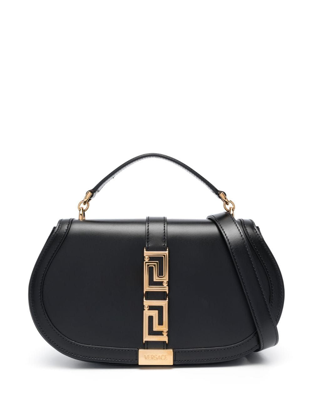 VERSACE Goddess of the Fashion World Shoulder Handbag in Smooth Leather