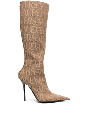 Statement Fabric Knee Boots for the Bold and Fashionable
