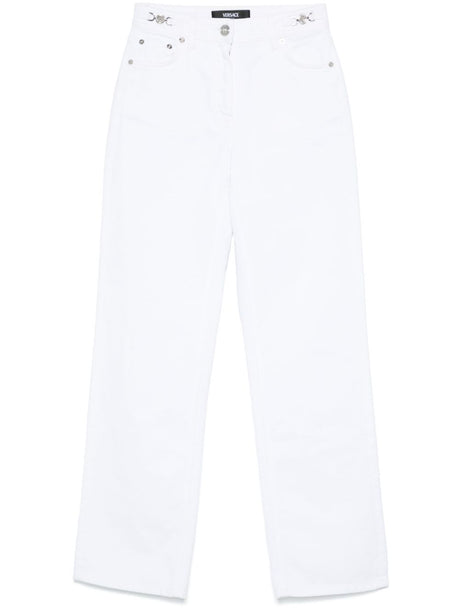 VERSACE Classic Denim Cotton Jeans for Women