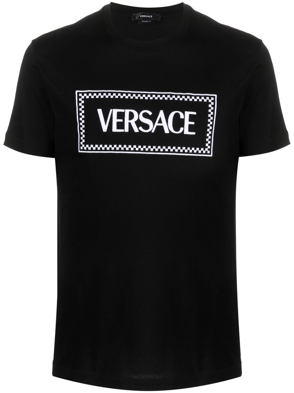 VERSACE Classic Black Cotton T-Shirt for Men