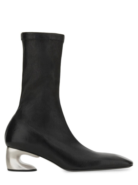 JIL SANDER Premium Leather Ankle Boots for Women