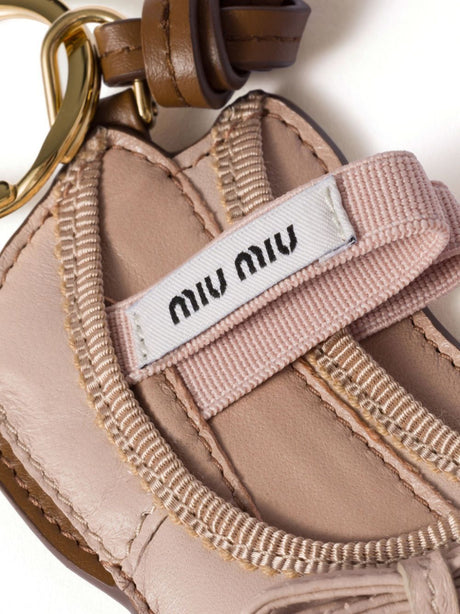 MIUMIU Mini Leather Keychain Trick - 9.7 x 10.4 cm