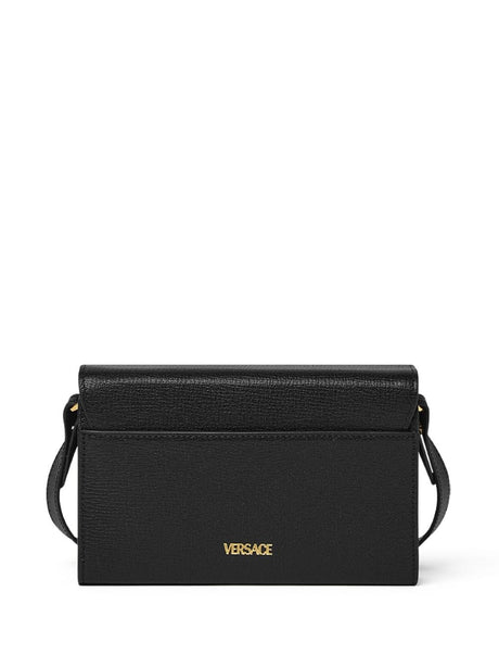 VERSACE Luxury Leather Clutch Bag with Medusa Motif