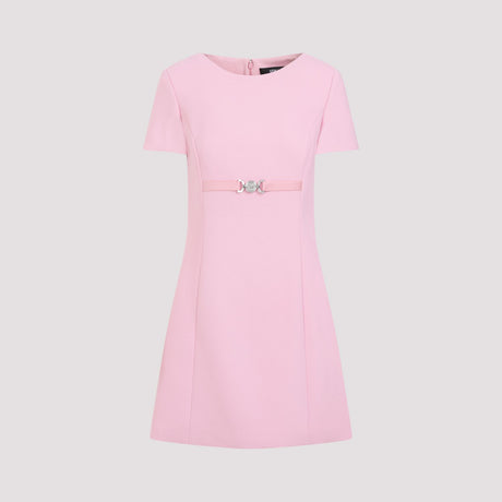 Đầm cổ áo ngắn sang trọng màu hồng & tím cho phái đẹp - Bộ sưu tập SS24