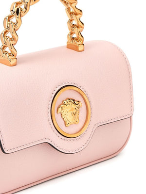 VERSACE Mini Medusa Icon Top Handle Bag in Dusty Rose