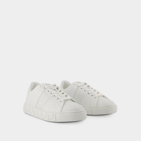 VERSACE Elegant White Sneakers for Women