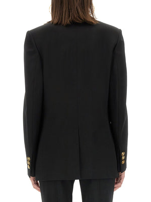 VERSACE Oversized Single-Breasted Blazer - Size 40