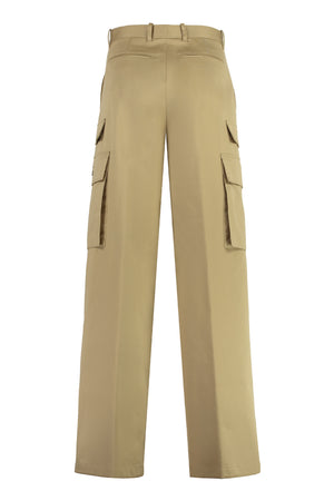 VERSACE Beige Cargo Trousers with Eight Pockets for Women - Spring/Summer 2024 Collection