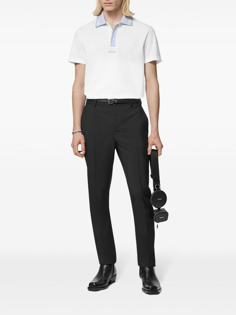 VERSACE Luxurious Embroidered Polo for Men in FW24 Season