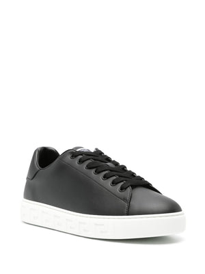 VERSACE Greek-Inspired Faux Leather Sneakers for Men