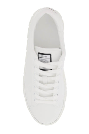 VERSACE Greek-Inspired Faux Leather Sneakers for Men