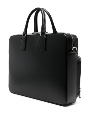 VERSACE Timeless Leather Briefcase