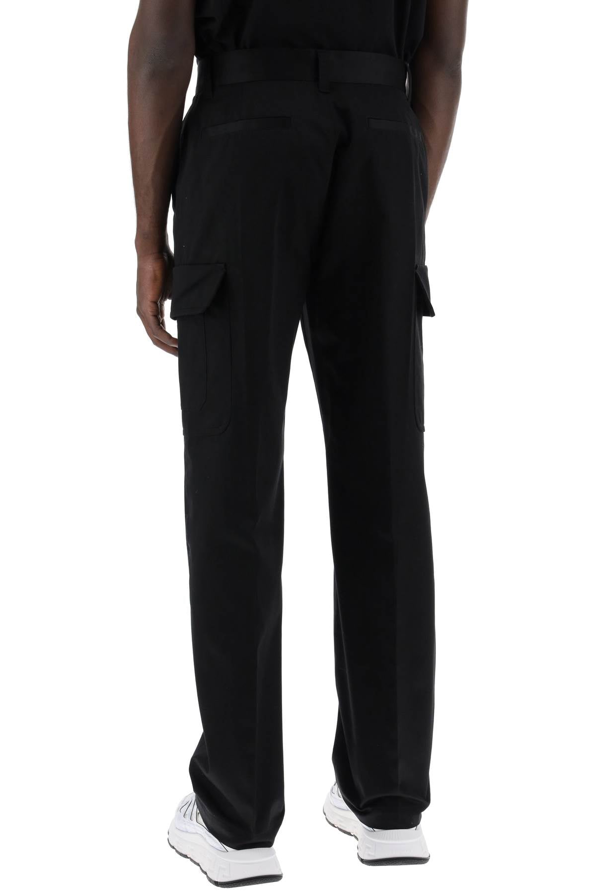 VERSACE Cargo Pants in Cotton Gabardine for Men