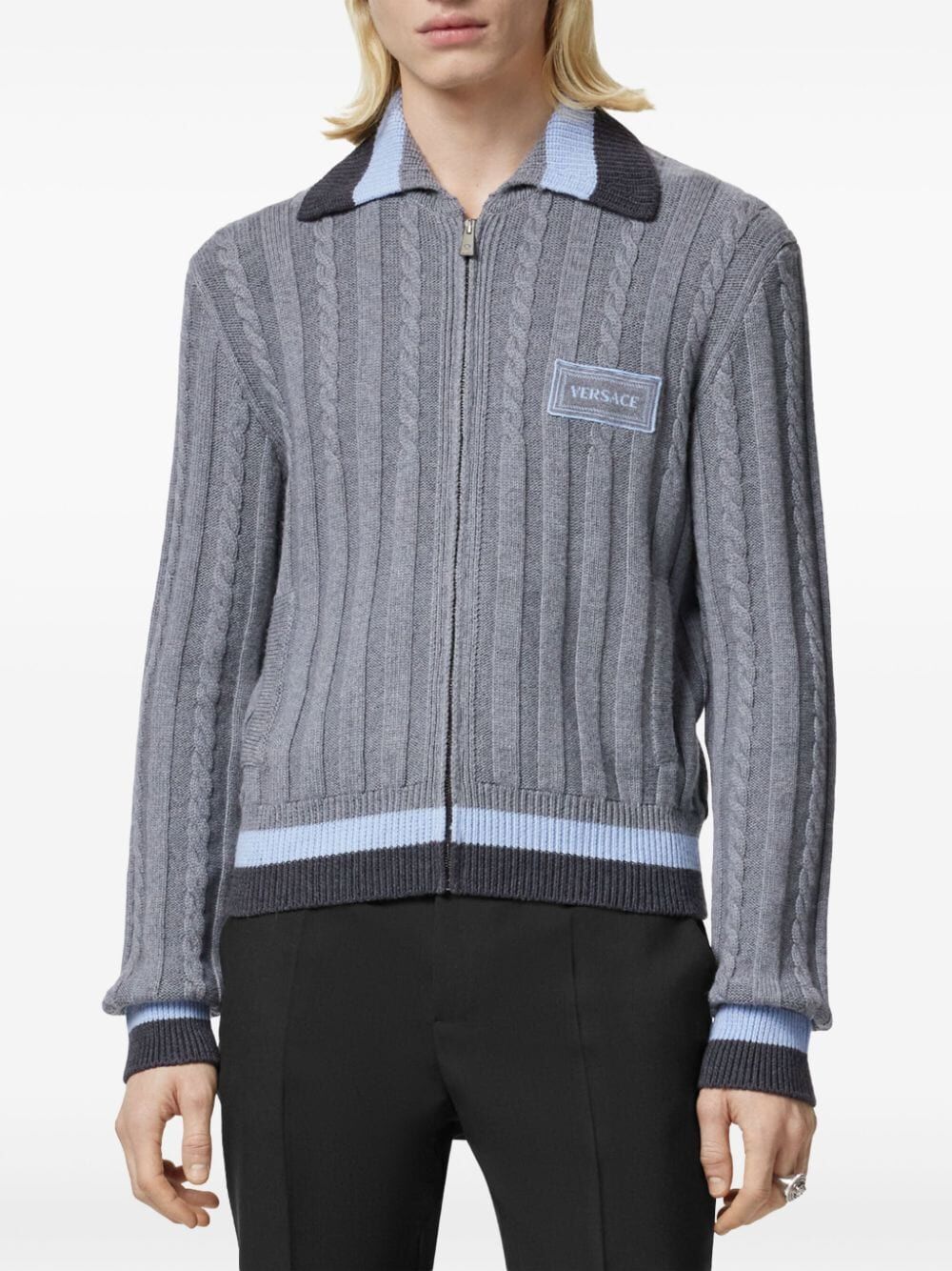 VERSACE Vintage Cable Knit Sweater for Men