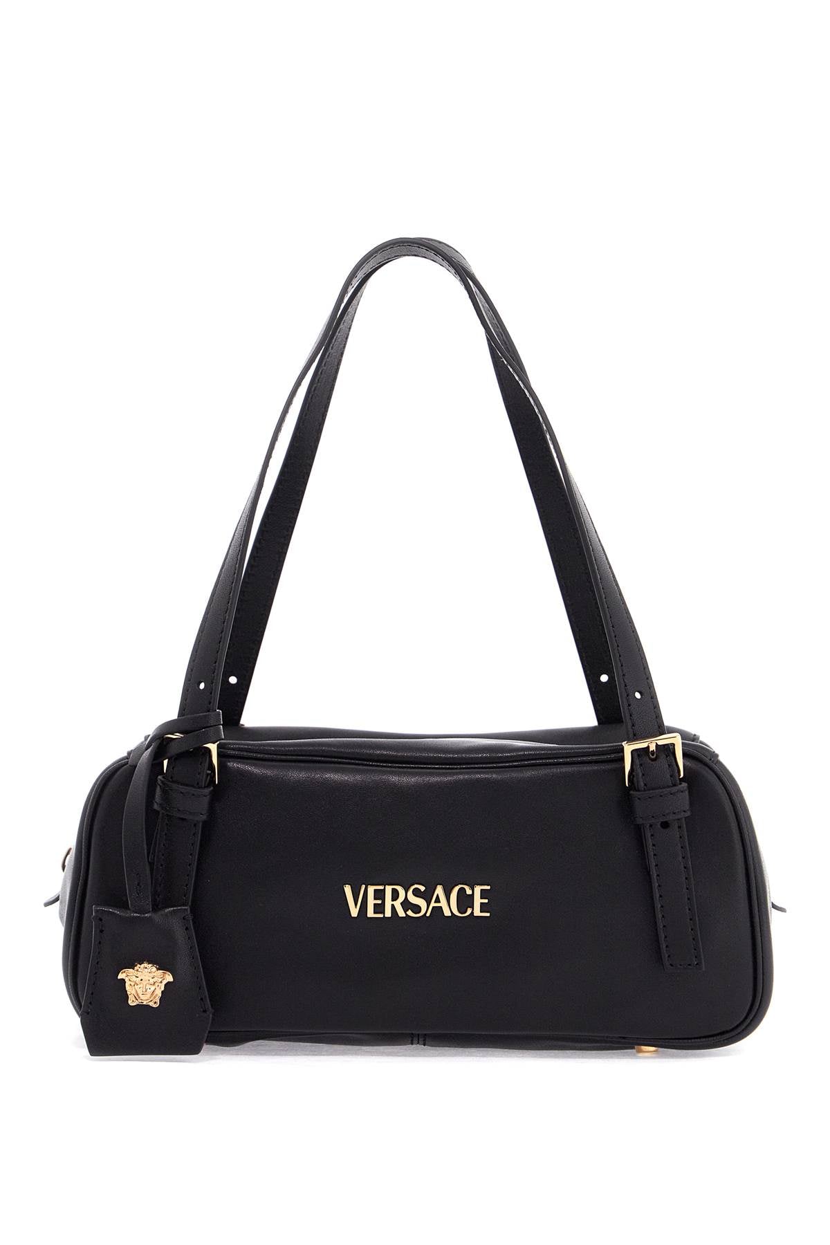 VERSACE Nappa Leather Iconic Bowling Handbag