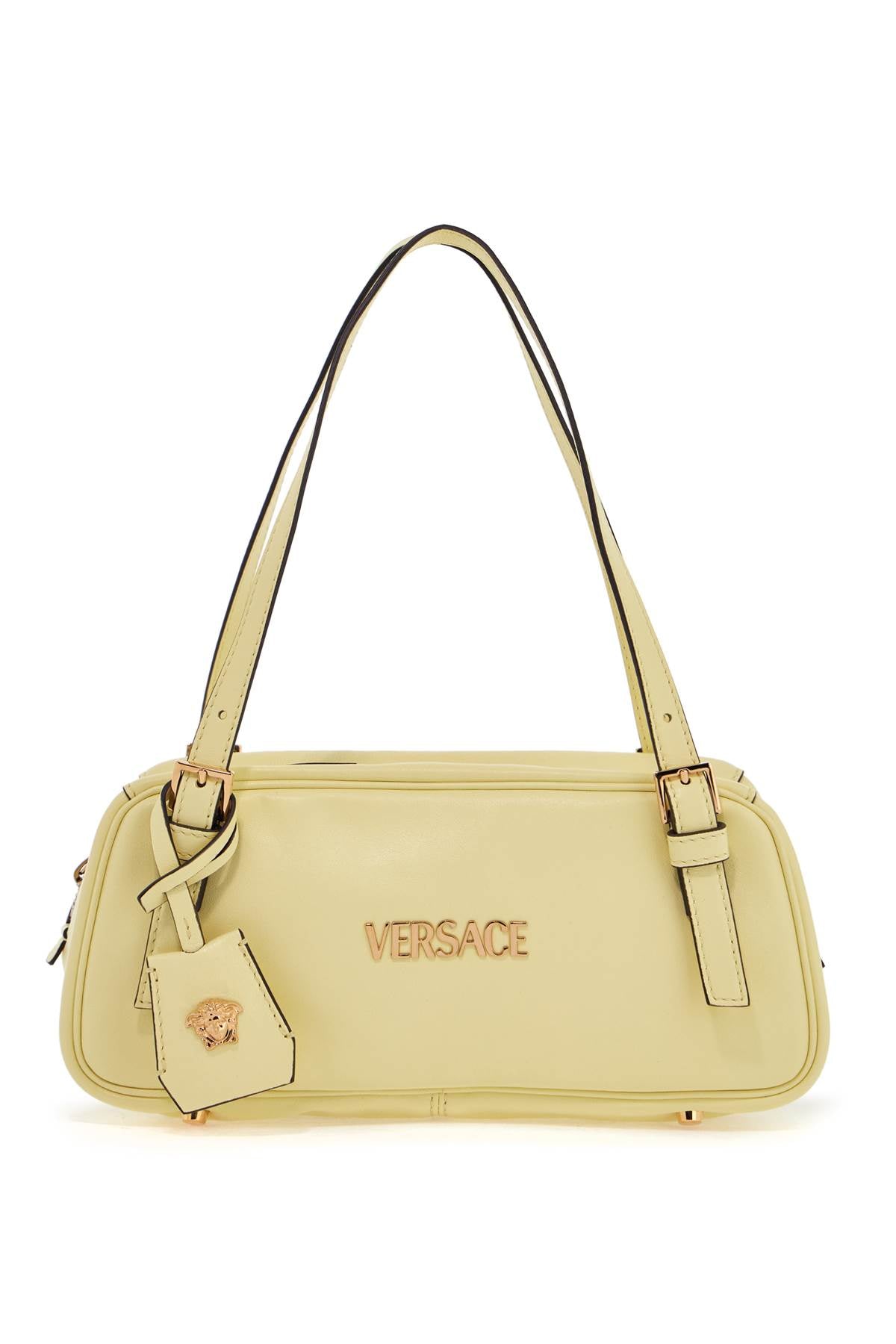 VERSACE Nappa Leather Iconic Bowling Handbag