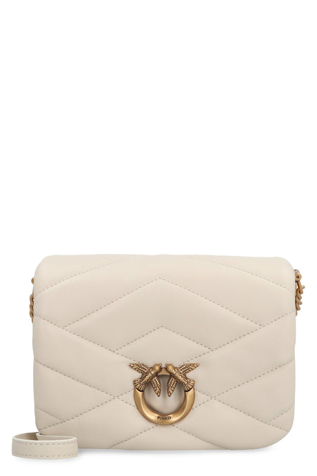 PINKO Quilted Leather Love Birds Handbag - SS24