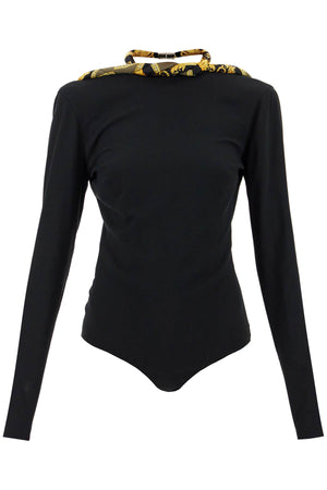 VERSACE Divine Contour Long-Sleeve Bodysuit