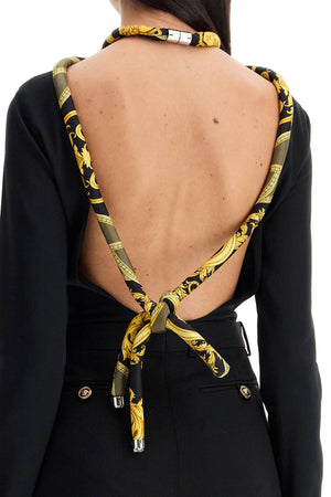 VERSACE Divine Contour Long-Sleeve Bodysuit