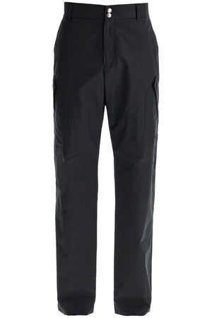 VERSACE Embroidered Black Cotton Poplin Trousers - Size IT 48