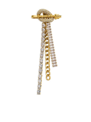 VERSACE Metallic Strass Earrings for Women