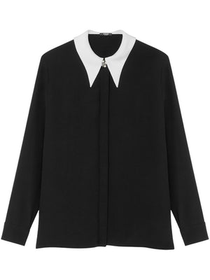 VERSACE Chic Responsible Silk Crepe of Chine Shirt