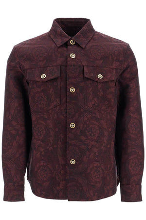 VERSACE Baroque Jacquard Overshirt - Regular Fit (Size IT 48)