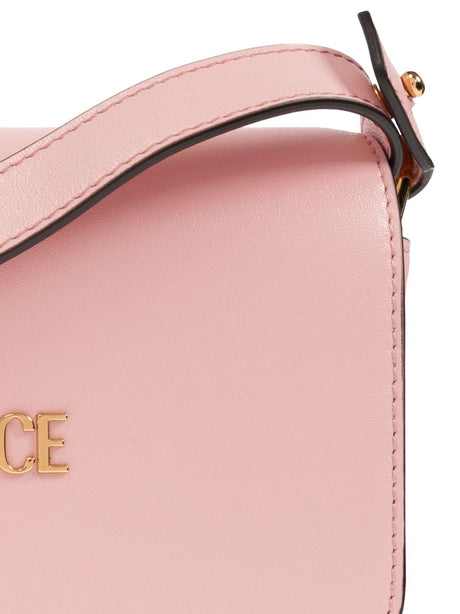 VERSACE Mini Leather Foldover Handbag