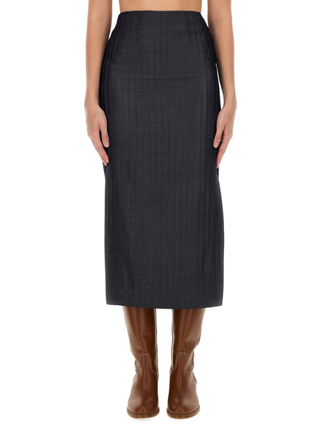 ETRO Wool Blend Pencil Skirt - Regular Fit, Size 40