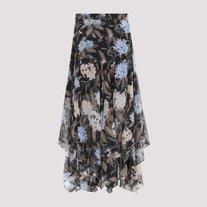 ZIMMERMANN Eden Handkerchief Midi Skirt