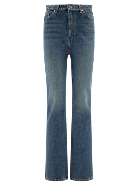 KHAITE High-Rise Straight Fit Jeans