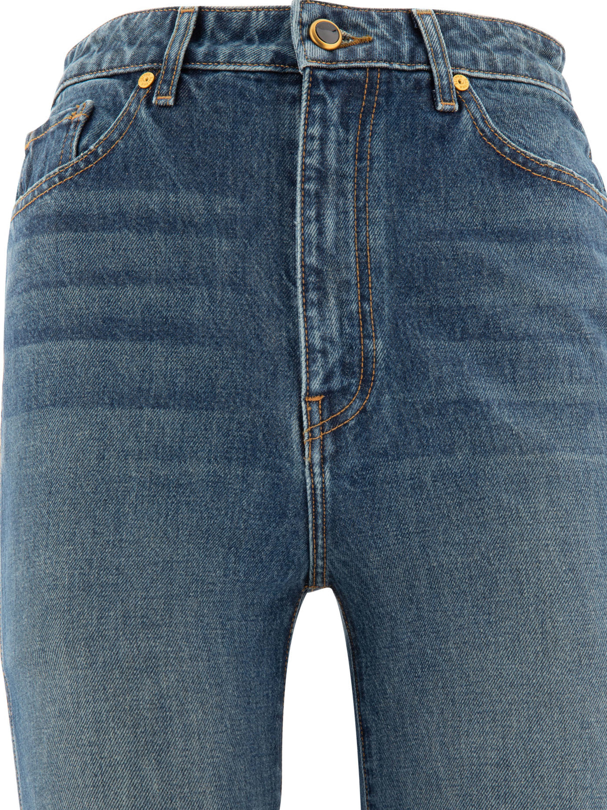 KHAITE High-Rise Straight Fit Jeans