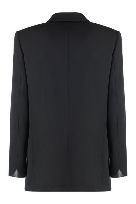 PINKO Chic Double-Breasted Wool Blend Jacket