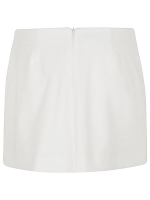 PINKO Double Layer Diagonal Mini Skirt