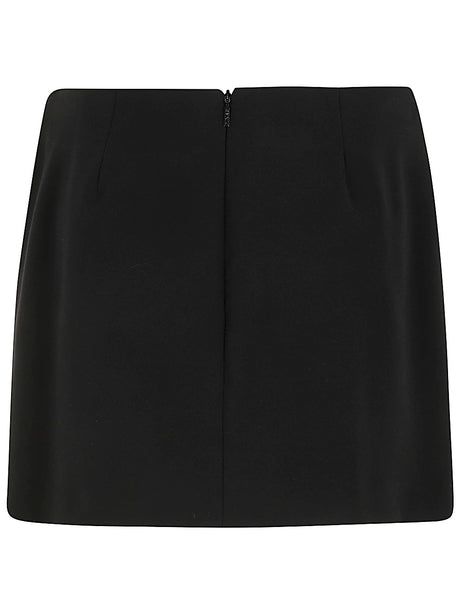 PINKO Double Layer Diagonal Mini Skirt