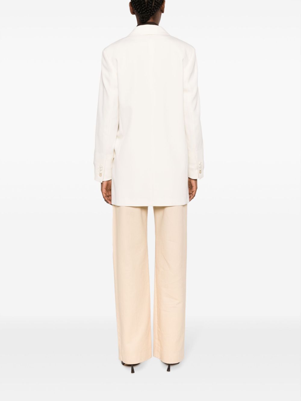 MAX MARA PIANOFORTE Classic White Outer Coat for Women