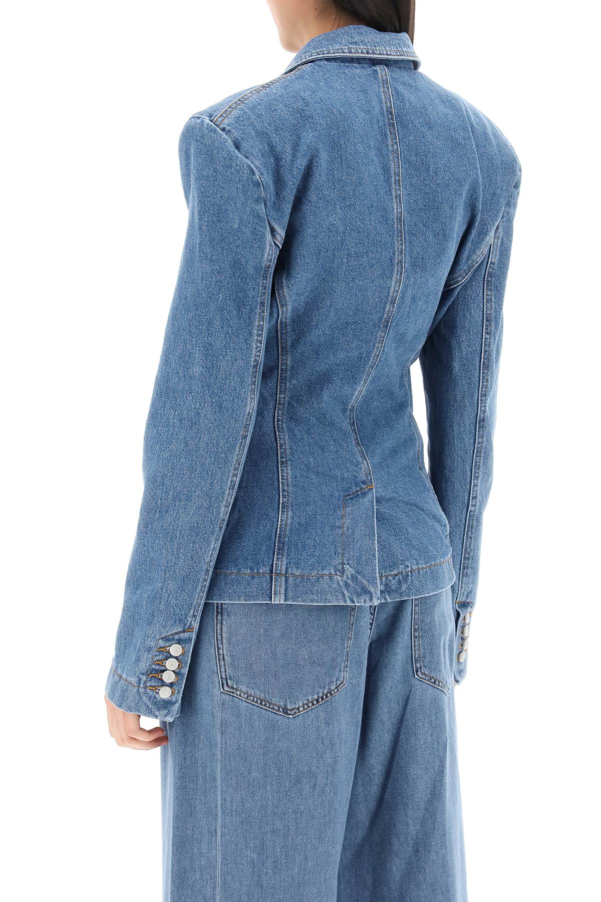 Denim Single-Breasted Jacket for Women by Magda Butrym - SS24