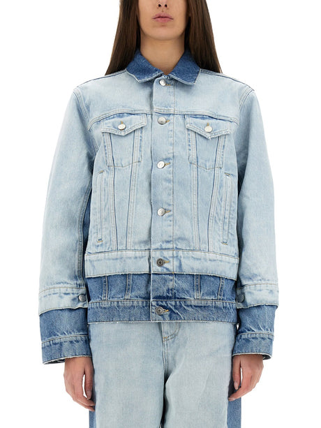 STELLA McCARTNEY Denim Jacket with Contrasting Panel - Size S