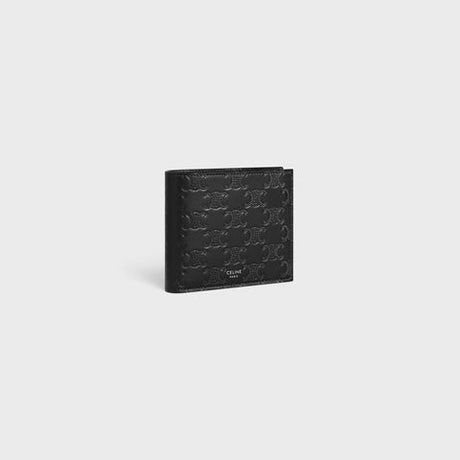 CELINE Mini Engraved Wallet with Coin Pocket - 11.5x10x2cm