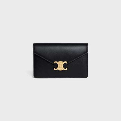 CELINE Mini Pouch Handbag with Gold-Tone Hardware