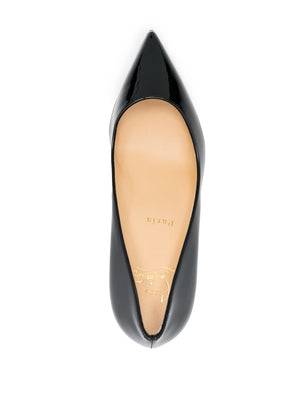 CHRISTIAN LOUBOUTIN Glossy Black Patent 85mm Stiletto Pumps