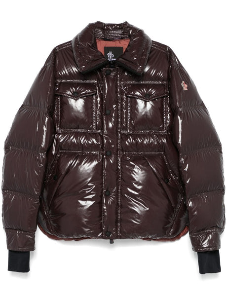 MONCLER Glossy Finish Down Jacket for Women - Loose Fit