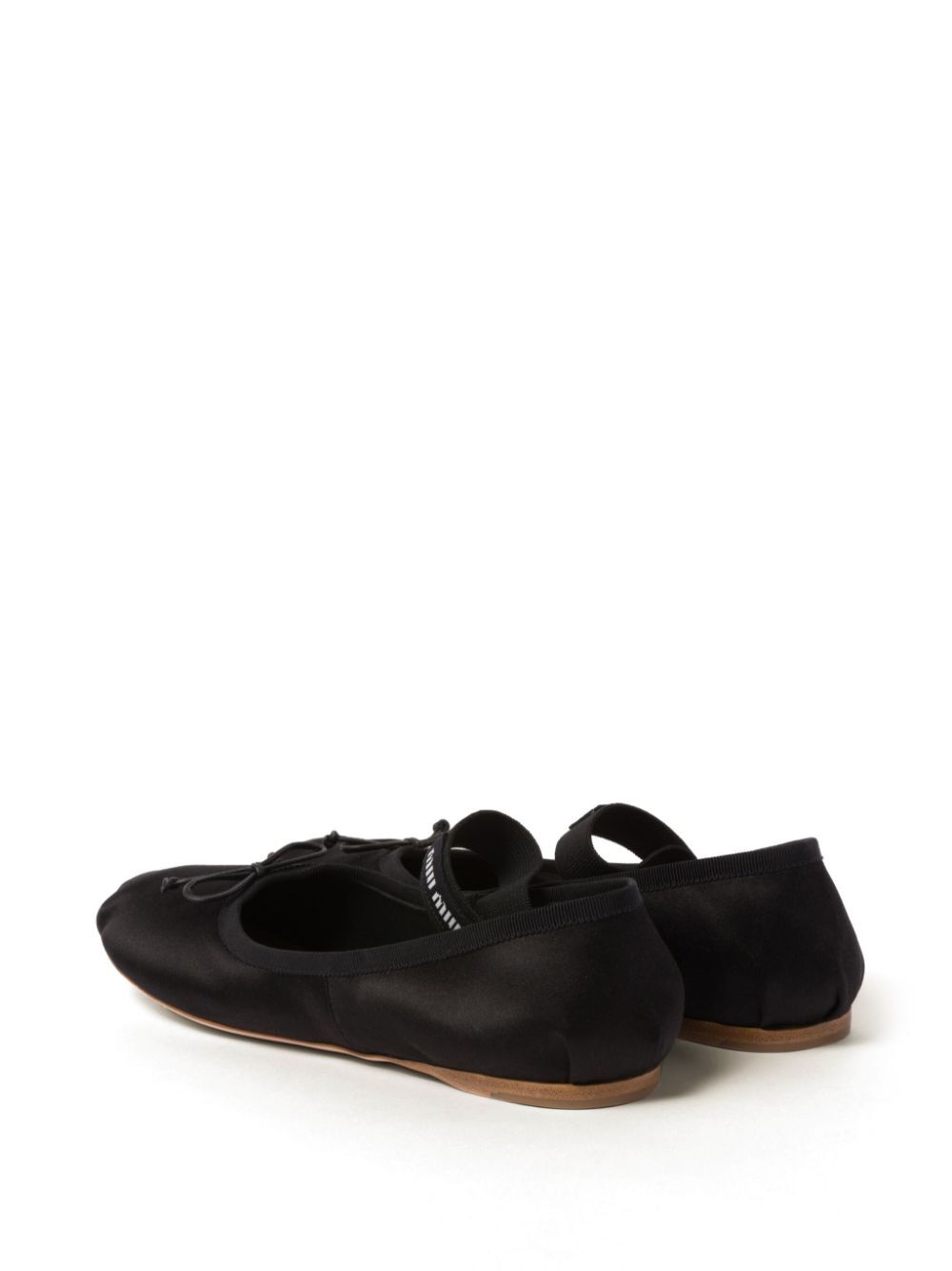 MIUMIU Men's Satin Ballerinas with Elastic Band