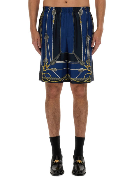 VERSACE Silk Bermuda Shorts - Size 48