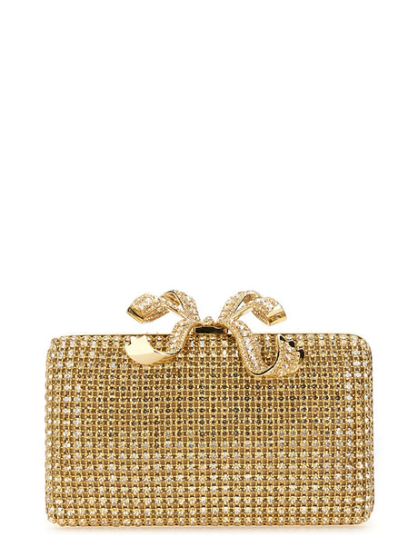 SELF-PORTRAIT Mini Crystal Clutch Handbag