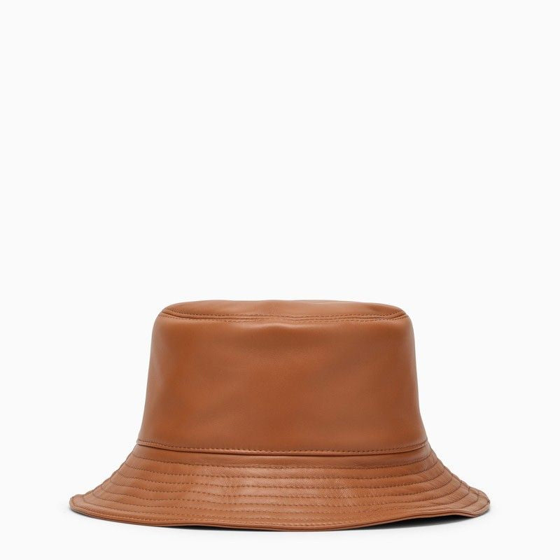 LOEWE Trendy Leather Bucket Hat in Orange for Women